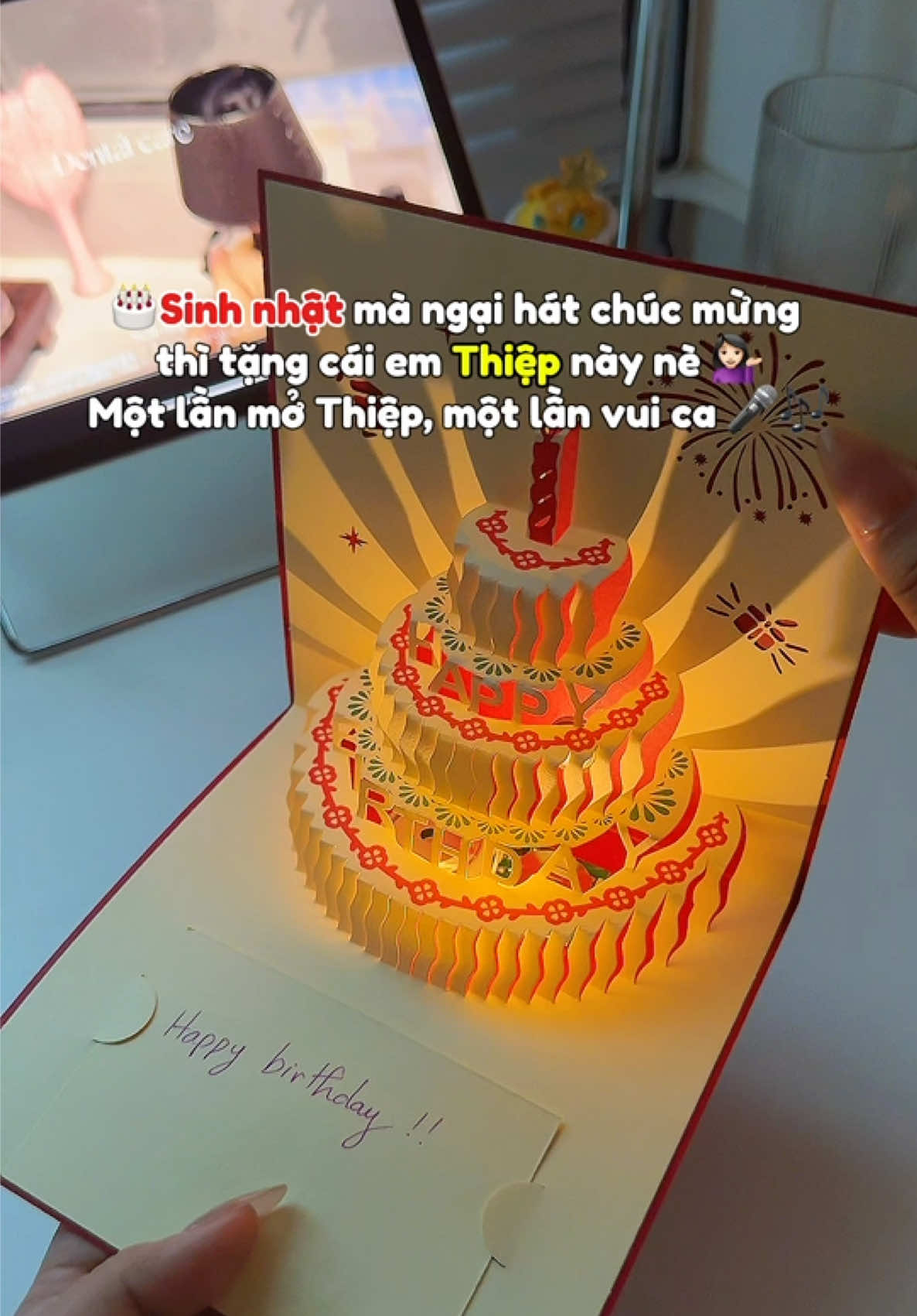 🎂 Happy birthday 🎉🎈 #happybirthday #thiepsinhnhat #thiepsinhnhat3d #xuhuong #fyp 