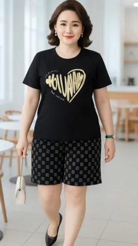 Bộ cộc tay nữ chất thun cotton #dobotrungnien #Thoitrangtrungnien #thoitrangbigsize #MacDepMoiNgay #xuhuong 
