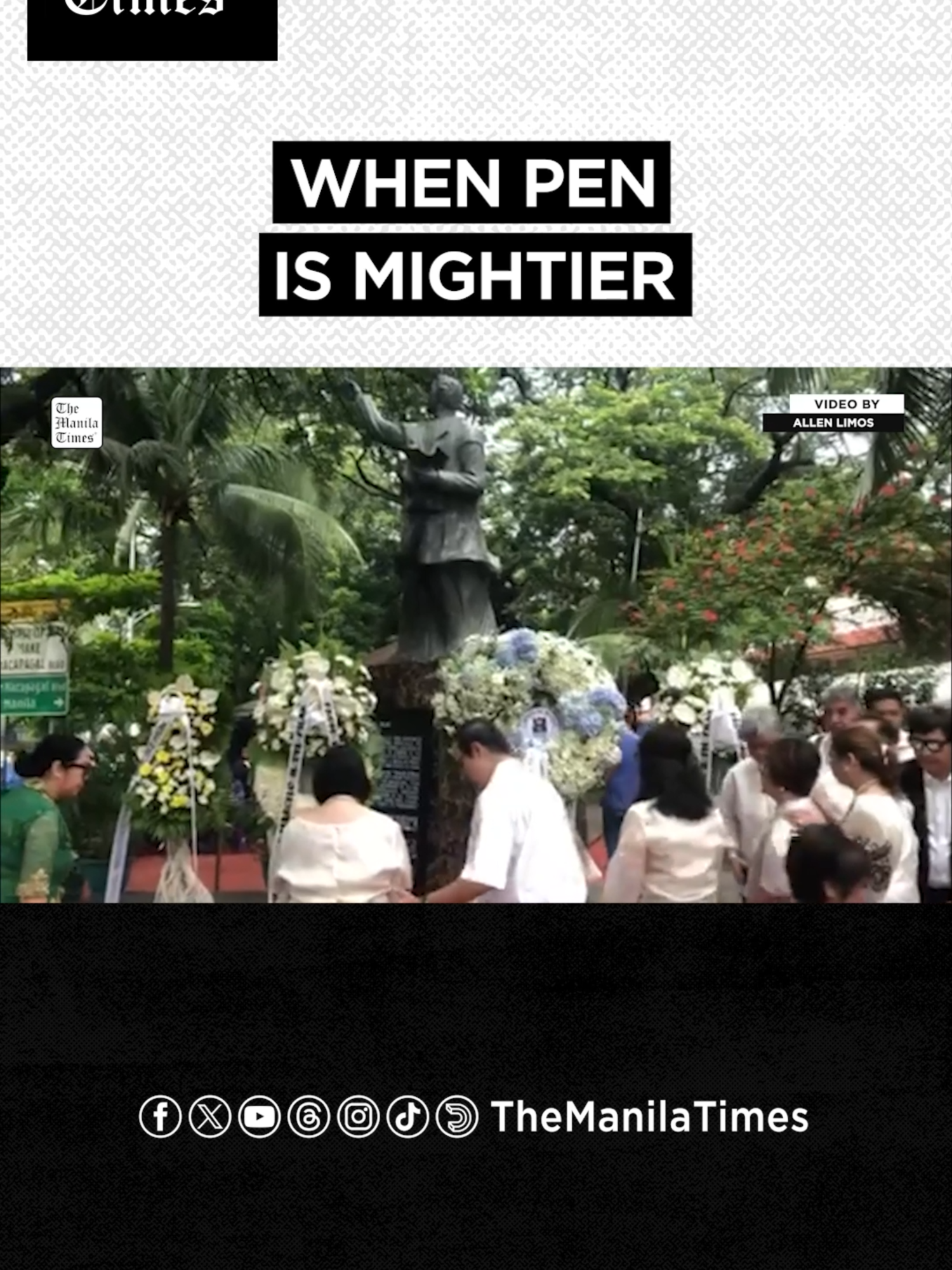 Philippine hero Marcelo H. Del Pilar remembered on 175th birth anniversary Manila Mayor Isko Moreno leads the wreath-laying ceremony for the 175th birth anniversary of Marcelo H. Del Pilar, in Malate on Aug. 30, 2025. Del Pilar was a writer who founded Diariong Tagalog that exposed the abuses of the Spanish colonizers. VIDEO BY ALLEN LIMOS #TheManilaTimes #fypシ #MarceloDelPilar #NationalPressFreedomDay