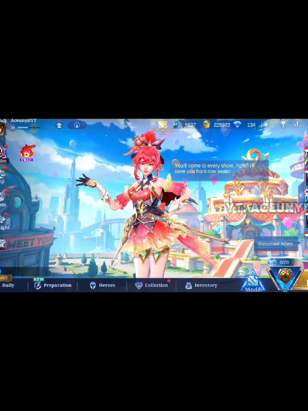 UPCOMING INTERFACE FANNY P.ACE SKIN #updatemlbb #ml #mlbb #fypml #fypmlbb 