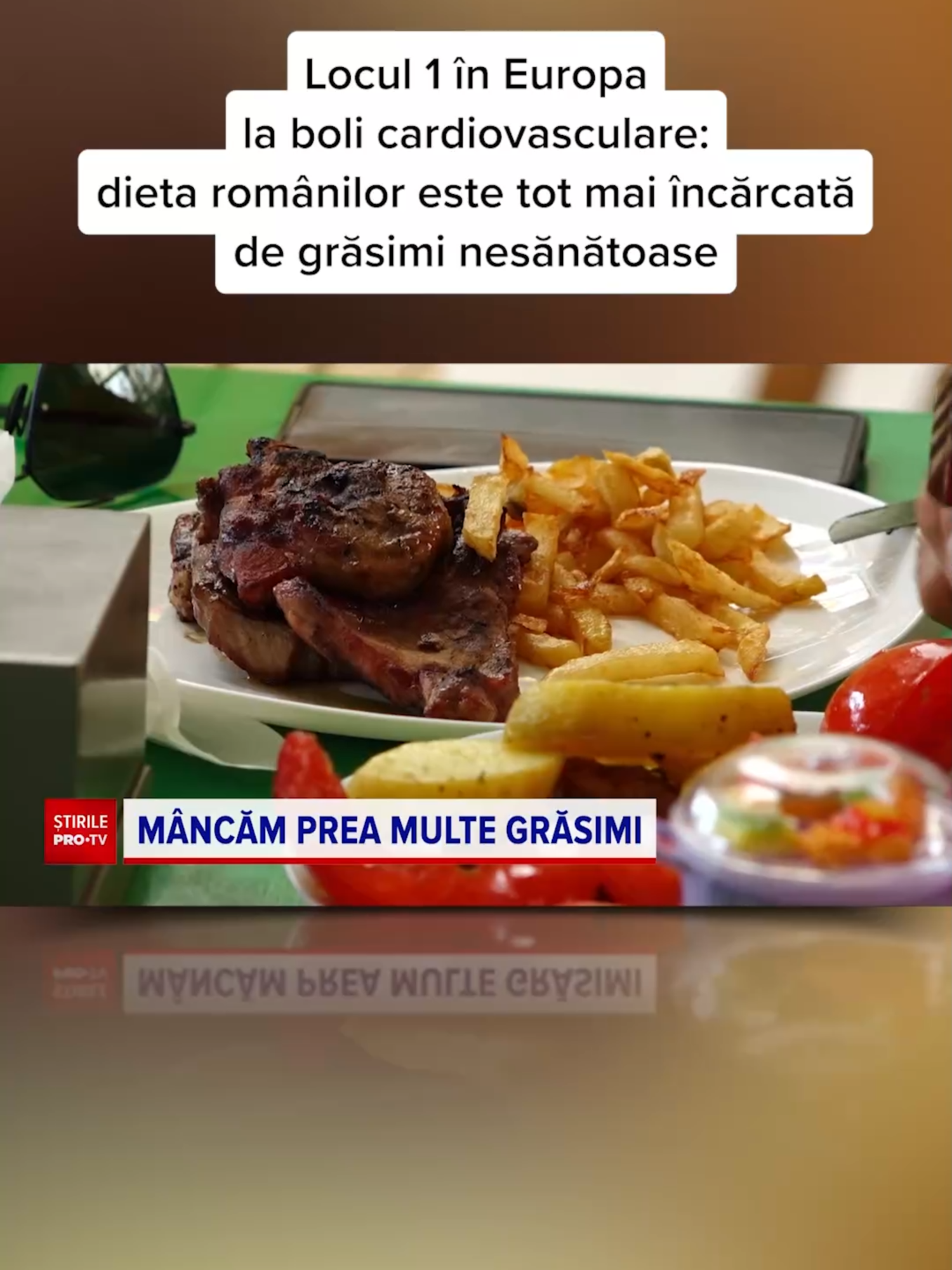 Românii mănâncă din ce în ce mai multe grăsimi. Am ajuns să consumăm peste 100 de grame de grăsimi zilnic, însă mare parte dintre ele vin din alimente procesate și de slabă calitate. #news#protv #protvromania #stirileprotv#stirileprotvdeastazi #stiri