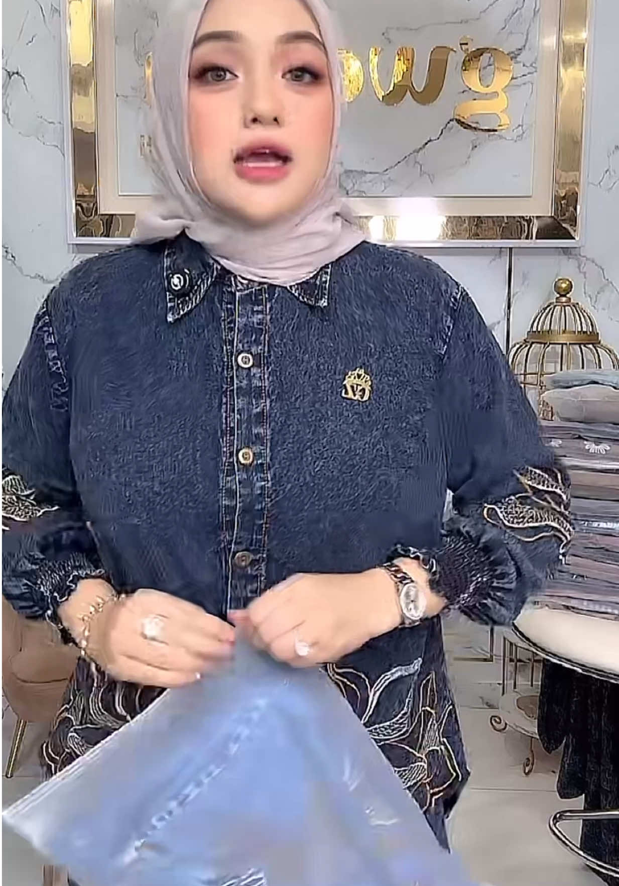 Setelan Jeans AVYRA By Gwenza (Po) #fyp #setelanwanita #xyzbca #fypツ #fouryou 