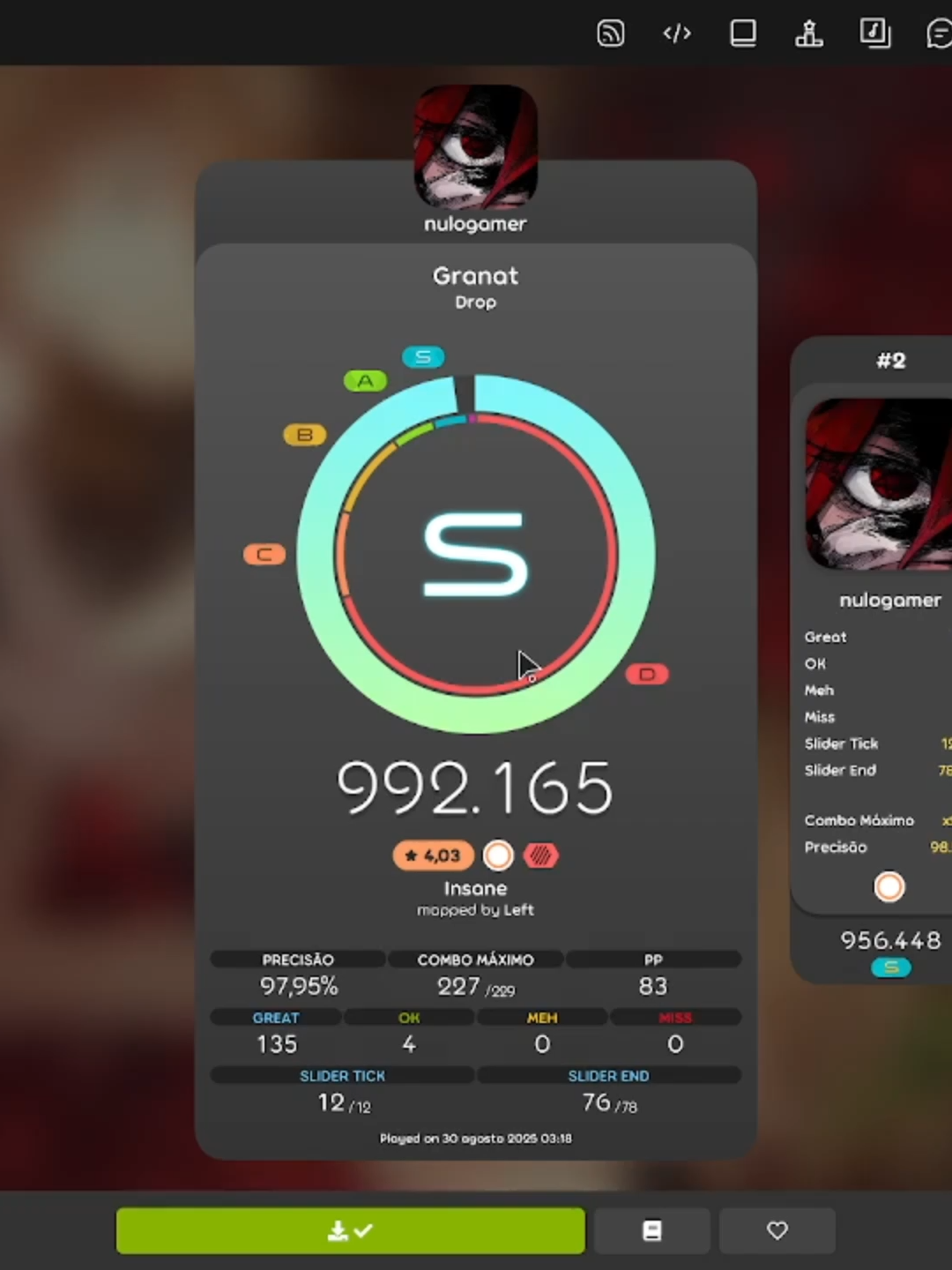 pegando 83 pp com hd  ##osu #osugame #osujumpmaps #fypシ゚