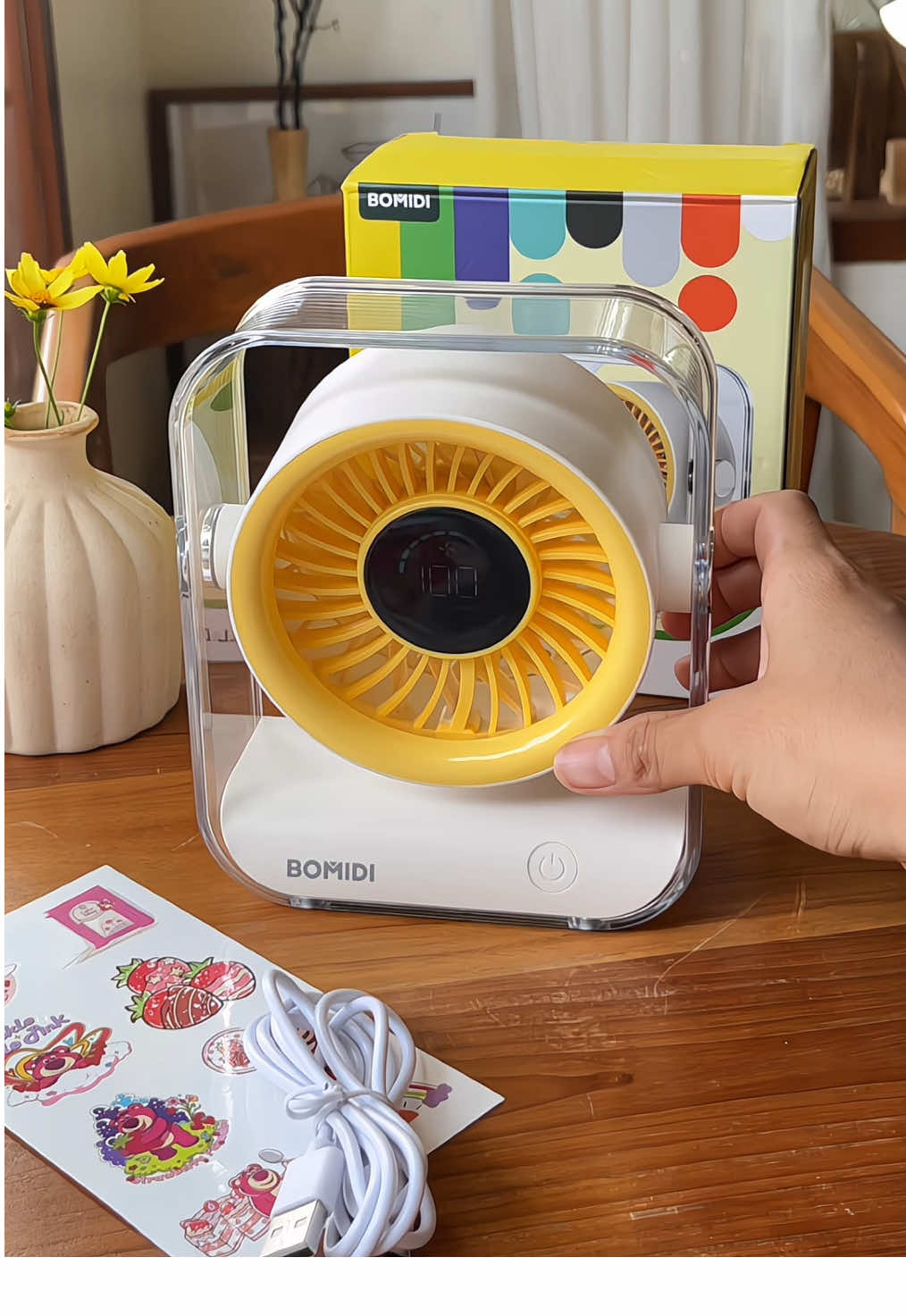 พัดลมตั้งโต๊ะทำงาน ลมแรง เสียงเบา #พัดลมพกพา #พัดลมตั้งโต๊ะ #พัดลมไร้สาย  #เทรนวันนี้ 