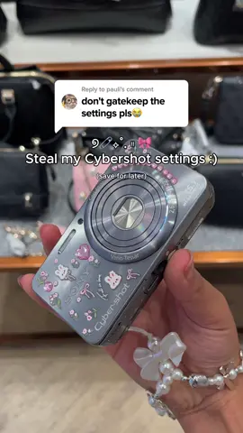 Some are asking about my settings - here they are! 💕 #digitalcamera #digicam #vintage #sonycybershot #camera