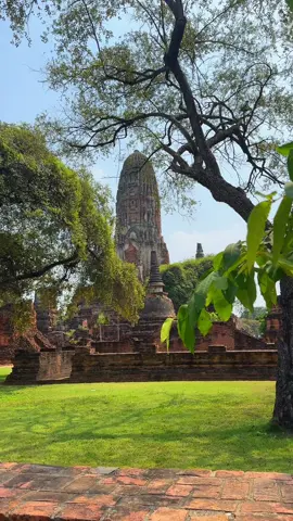 The temple's beauty, a reflection of the soul#ayuthaya#temple#travel#thailand🇹🇭 