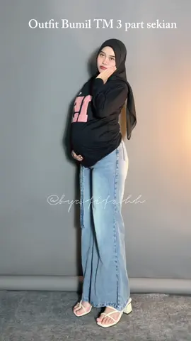 salah satu outfit bumil paling nyaman bahan kaos  #ootdhijabsimple #outfitideas #ootdhijab #inspirasiootdhijab #ootdbumil 