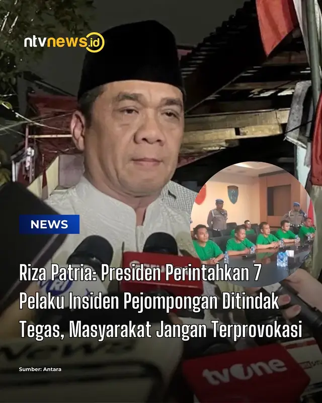 Wakil Menteri Desa dan Pembangunan Daerah Tertinggal, Ahmad Riza Patria, menegaskan bahwa Presiden Prabowo Subianto sangat prihatin atas insiden yang menewask4n pengemudi ojol, Alfan Kurniawan, saat terjadi demo pada Kamis, 28 Agustus 2025.  Hal itu disampaikan Riza seusai mendampingi Presiden dalam takziah di rumah duka di Menteng, Jakarta Pusat, Jumat, 29 Agustus 2025 malam. “Sebagaimana sudah disampaikan Bapak Presiden, sangat prihatin menyampaikan belasungkawa. Kemudian juga Bapak Presiden meminta supaya ditindak tegas dihukum sekeras-kerasnya bagi petugas yang menyebabkan kematian daripada Alfan,” tegas Riza. Menurut Riza, Presiden telah memberi arahan jelas kepada aparat agar transparan dan adil. “Seperti yang sudah disampaikan oleh Bapak Presiden melalui siaran Bapak Presiden langsung, saya kira sudah sangat jelas beliau menyampaikan keprihatinan atas nama pribadi, atas nama Presiden, atas nama pemerintah, dan juga atas nama seluruh bangsa Indonesia. Melakukan keprihatinan atas kematian Alfan Kurniawan dan keluarga, dan juga sudah memerintahkan pada jajaran aparat agar menindak tegas dengan hukuman yang sekeras-kerasnya atas peristiwa tersebut,” tuturnya. #brimob #presidenprabowo #rizapatria #ojol #ntvnewsid