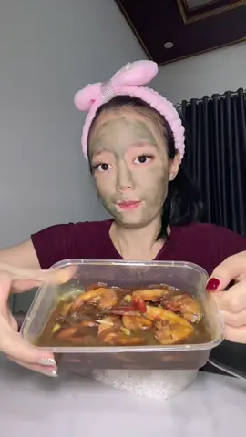 wkwk nasi nya berkeringat  mam udang saos mentega  #fyp #udangsaosmentega #asmr #mukbang #udang 