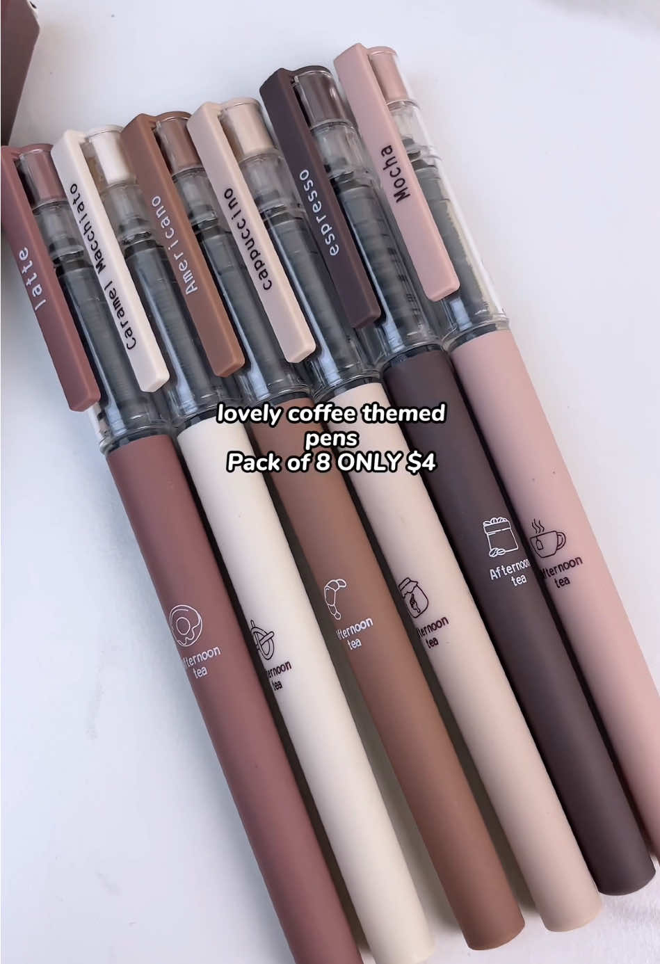 🥰Absolutely GORGEOUS for us coffee lovers 🖤Need them for daily work !!!#coffeelover #back2school #inkpen #stationery #thatgirl #tiktokmademebuyit #tiktokshoplastchance #spotlightfinds