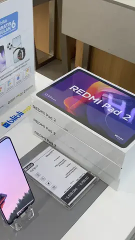Ready banyakkk REDMI PAD 2, ada 3 unit  Cicilan tanpa dp, modal ktp, yuk merpaat ke solo #xybca #surakarta #surakartaaesthetic #kreditsoloraya #xiaomi 