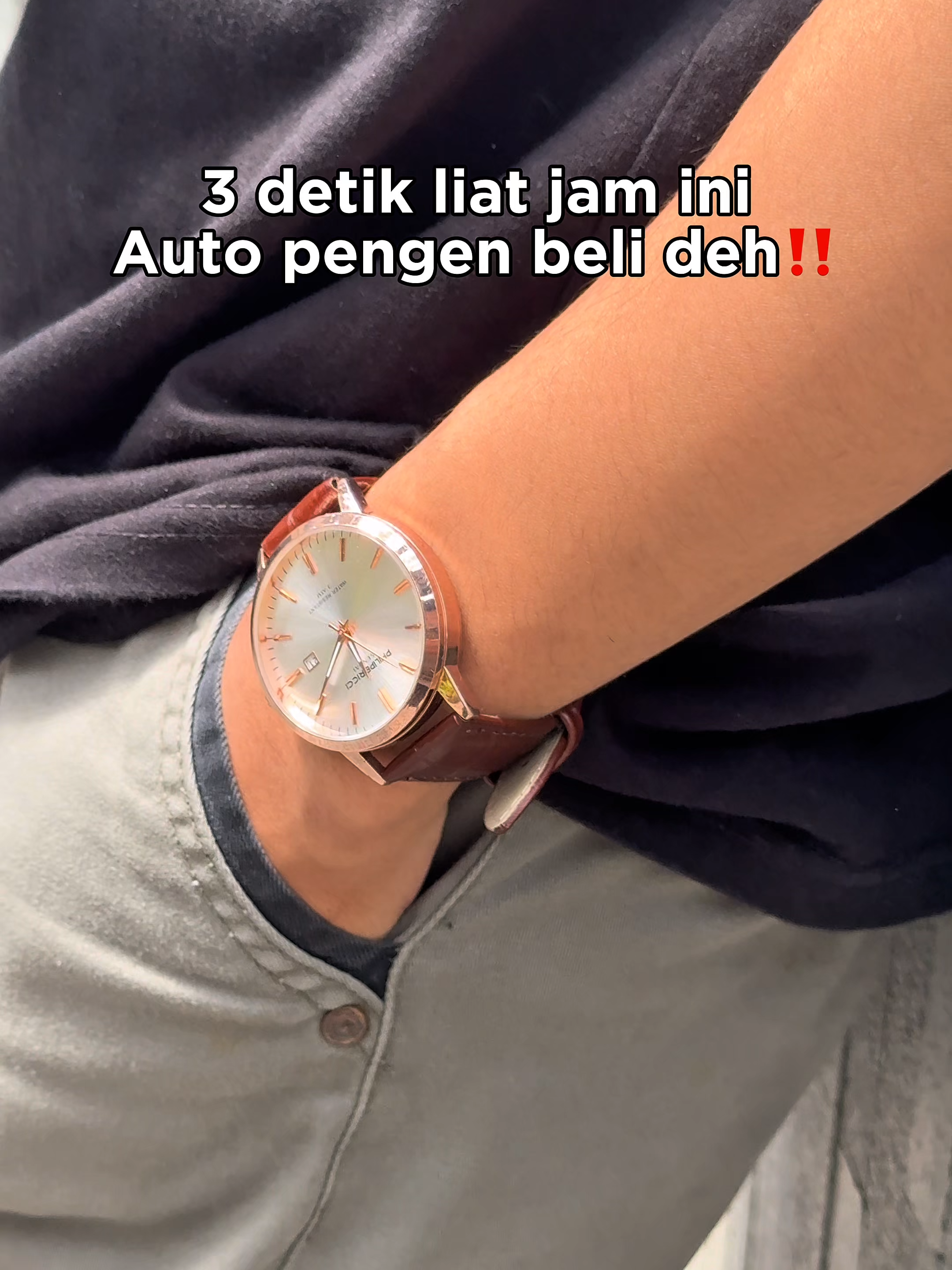 Yakin gamau nonton sampe selesai? keren banget nih jam tangan udah desain simple tapi kece. Langsung co aja di keranjang kuning! #philipericcisendai #jamcowo #jamtanganantiair #hangout #kadopacar #OOTD