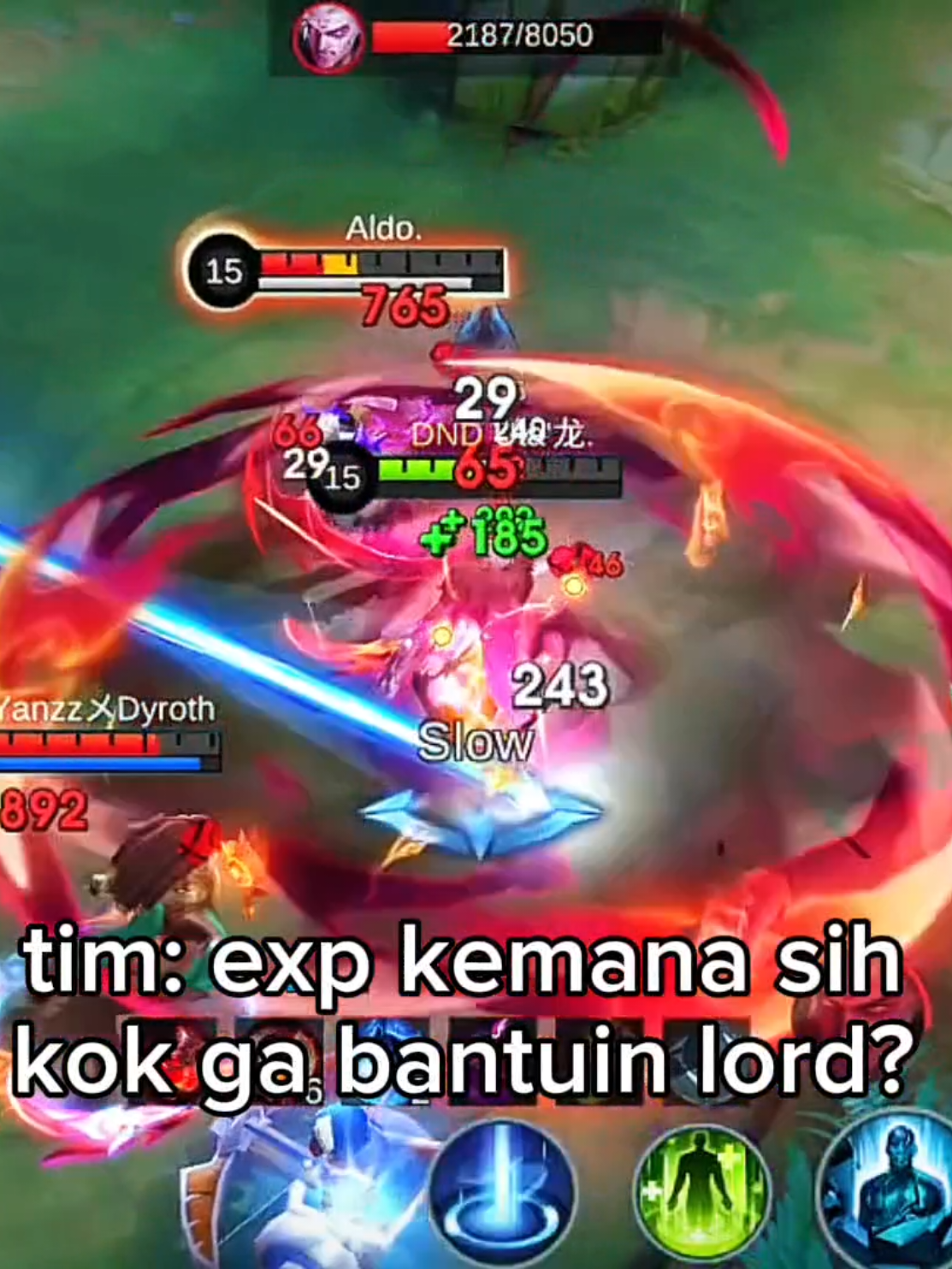 sementara itu di exp lane💀 #mobilelegends #yuzhong #MLBBNEXT2025 #SeasonsEndGiveaway #foryou 