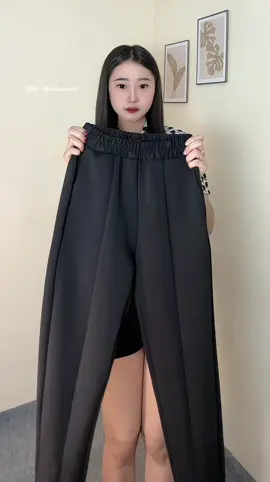 Pants bahan scuba ada belahan di bagian bawah😍#pants #pantsscuba 