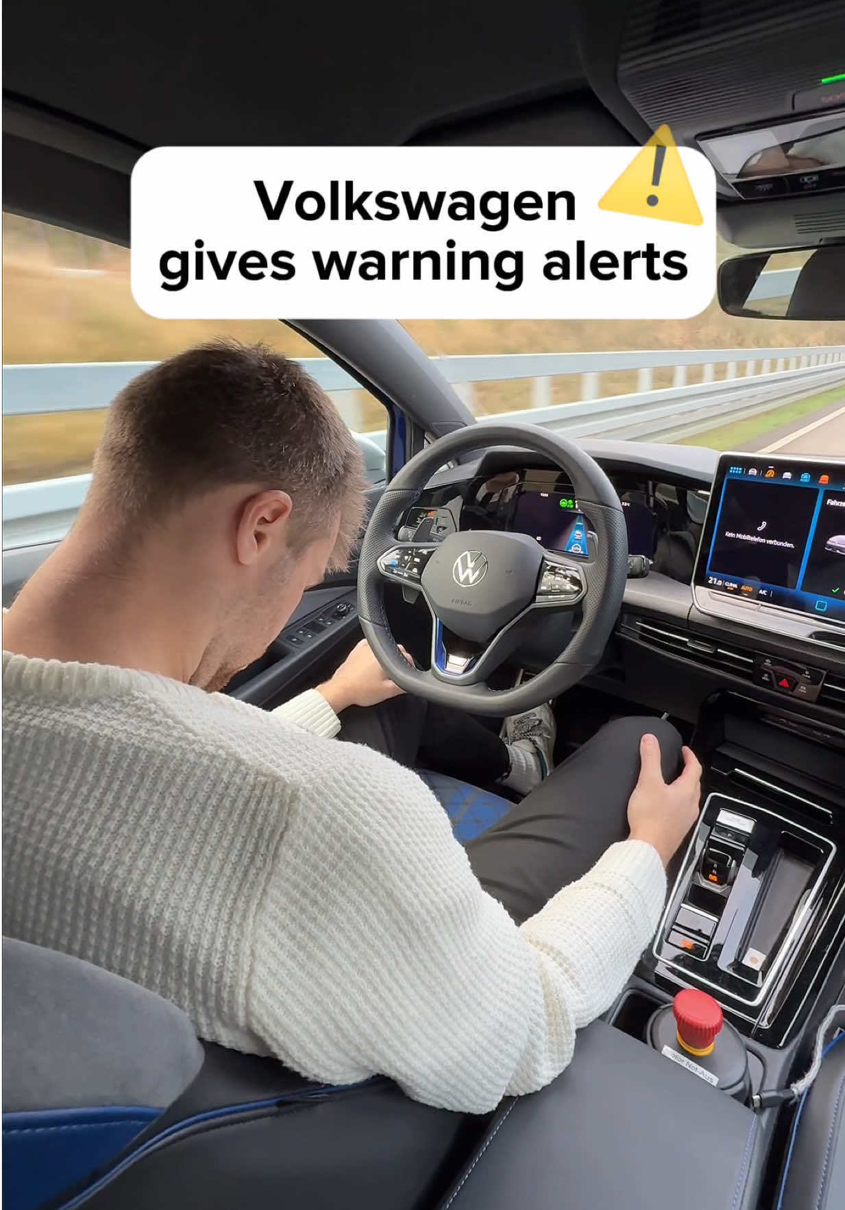 This safety feature saves lives 😳 VW Emergency Assist 😎 #Volkswagen #VW #vwgolf #cars