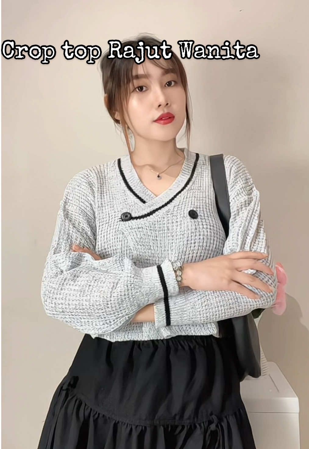 Gak nyampe 50 ribuan 😭, Wort it banget dengan bahan sebagus ini 🫶🏻🫶🏻😻 #OOTD #koreanstylefashion #fashion #rajutpremium #rajut 