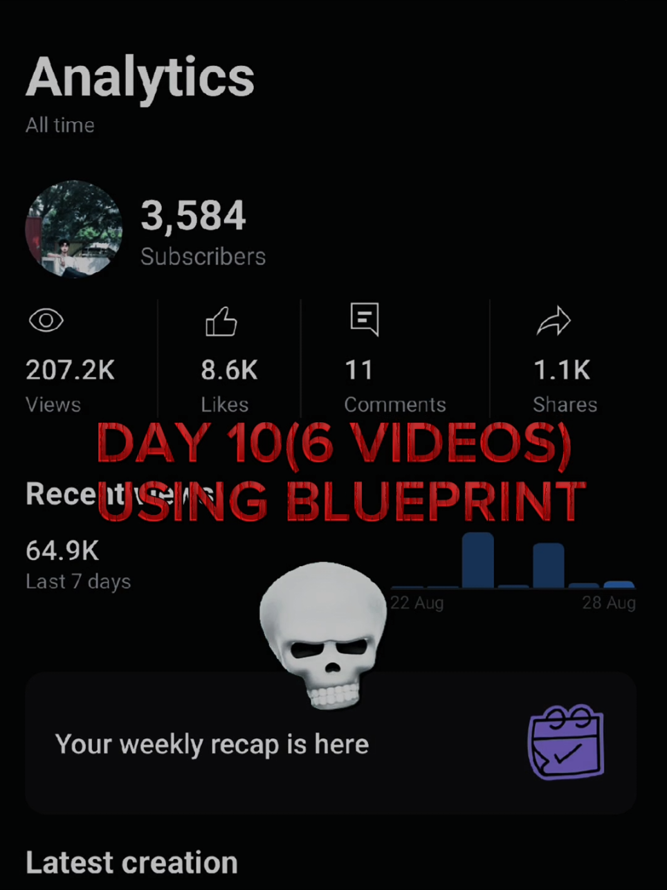 DAY 1 (0 VIDEO)   USING BLUEPRINT..... .............  DAY 10 (6 VIDEOS) USING BLUEPRINT #viral #trending #foryou #youtube 
