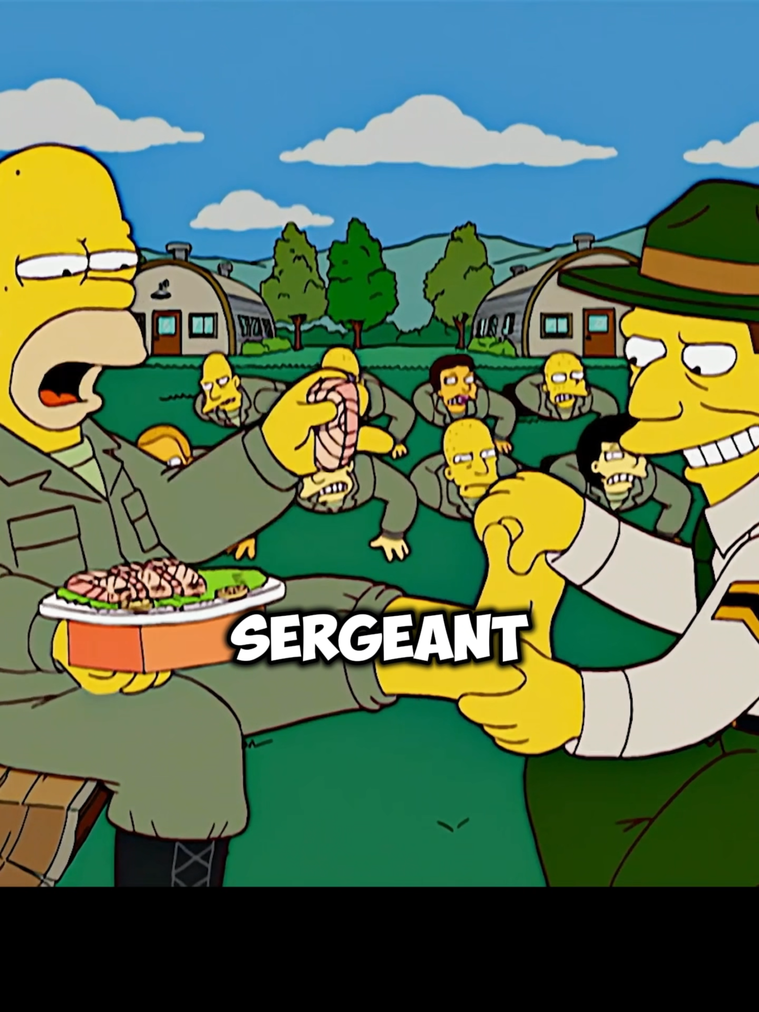 Do you know why the drill sergeant treats Homer so well.#fyp #fypシ #foryou #thesimpsons #cartoon