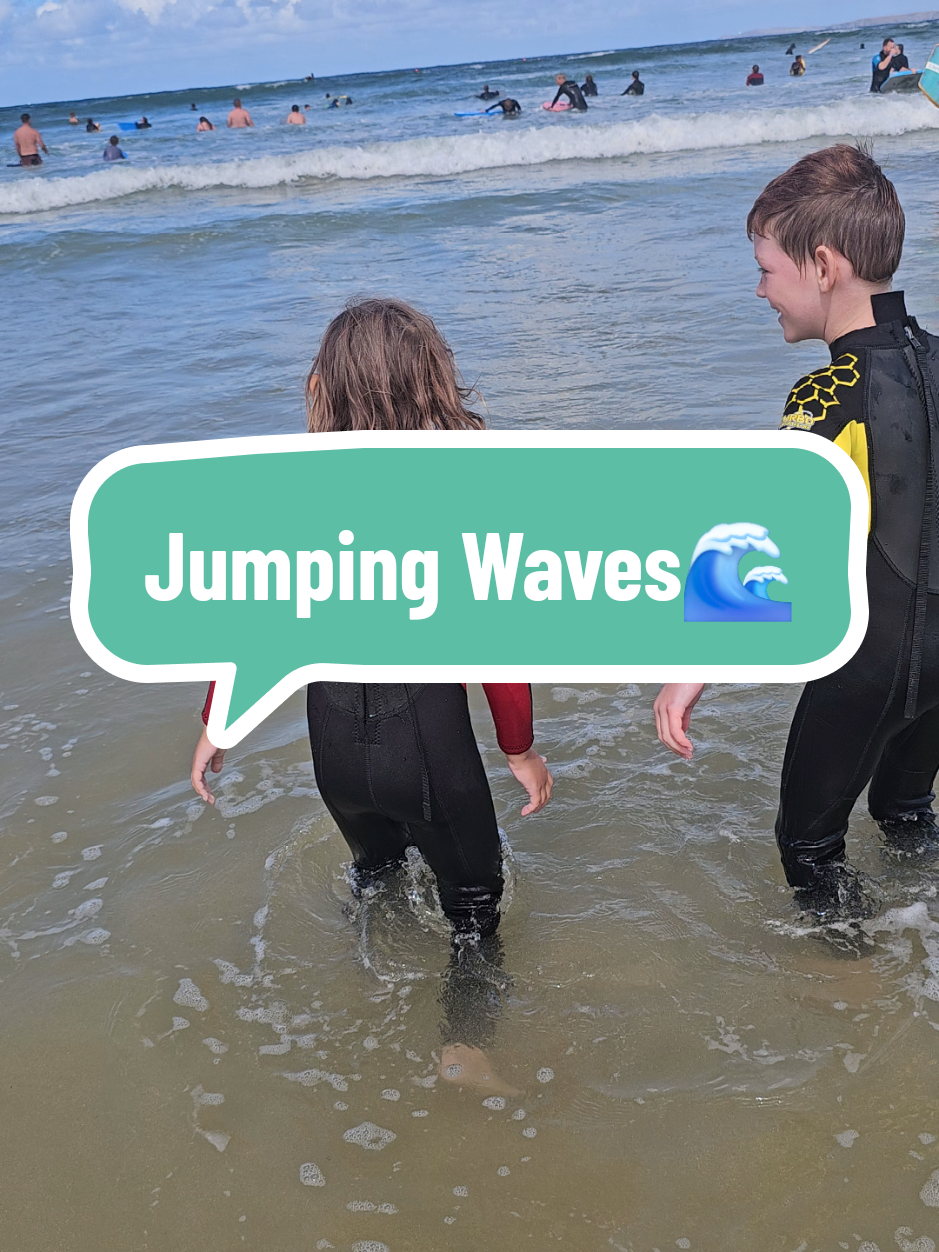 Jumping waves, always 🌊 #fyp #cornwall #beach #sea #waves 