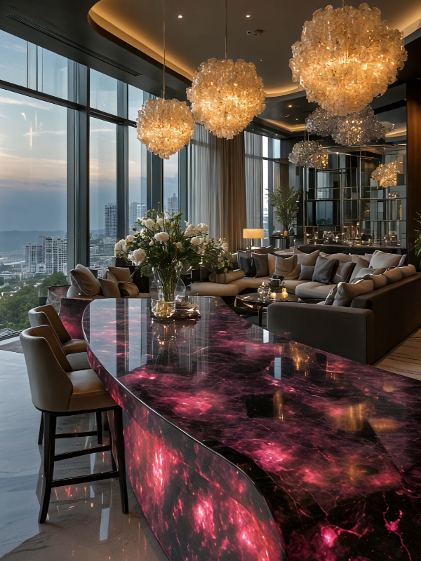 A timeless island design that elevates every corner of the home. #elegantliving
 #kitchenisland #luxuryhome #interiorstyle #dreaminterior #modernkitchen 