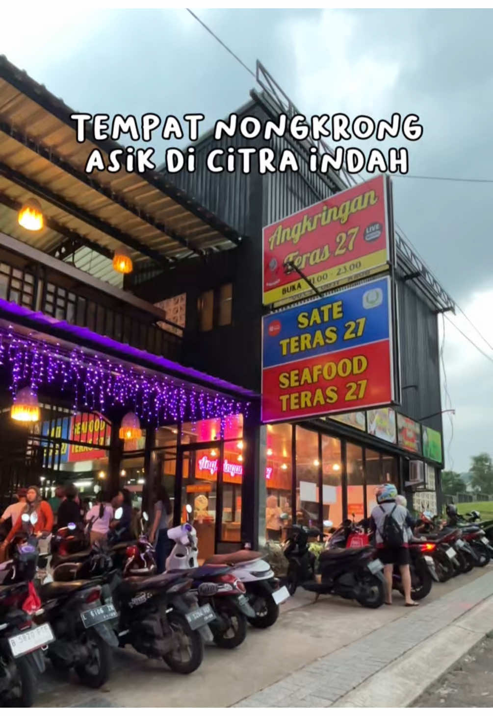 Angkringan Teras 27 tempatnya seru bangett ✨ langsung ke City Park Citra Indah City 😉  #angkringan #kulinerjonggol #jonggol #kuliner #tempatnongkrong #angkringanteras27 #citraindahcity #cityparkcitraindahcity #citraindahcityjonggol 