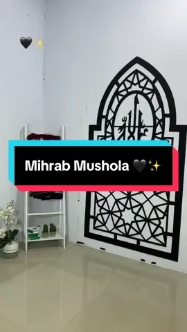 Masyaallah 🖤✨ #hiasandinding #panjangdinding #kaligrafi #mihrab #fyppppppppppppppppppppppp 