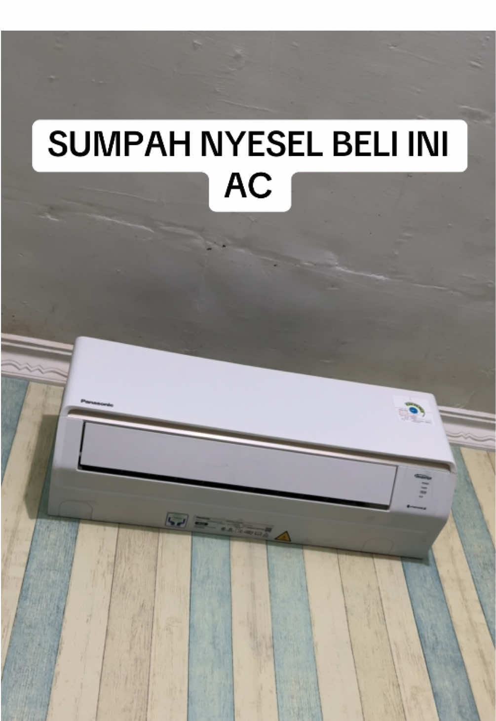 Nyesel beli ac panasonic tipe RU5AKJ !! Kenapa ga dari dulu woii, Pemakaian Listrik per 16jam cuma goceng, Ada Nanoe X, Fitur Eco yang efisien, Indoor Outdoor yang sudah fullcoating anti karat #panasonic #ac #inverter #airconditioner #tukangac 
