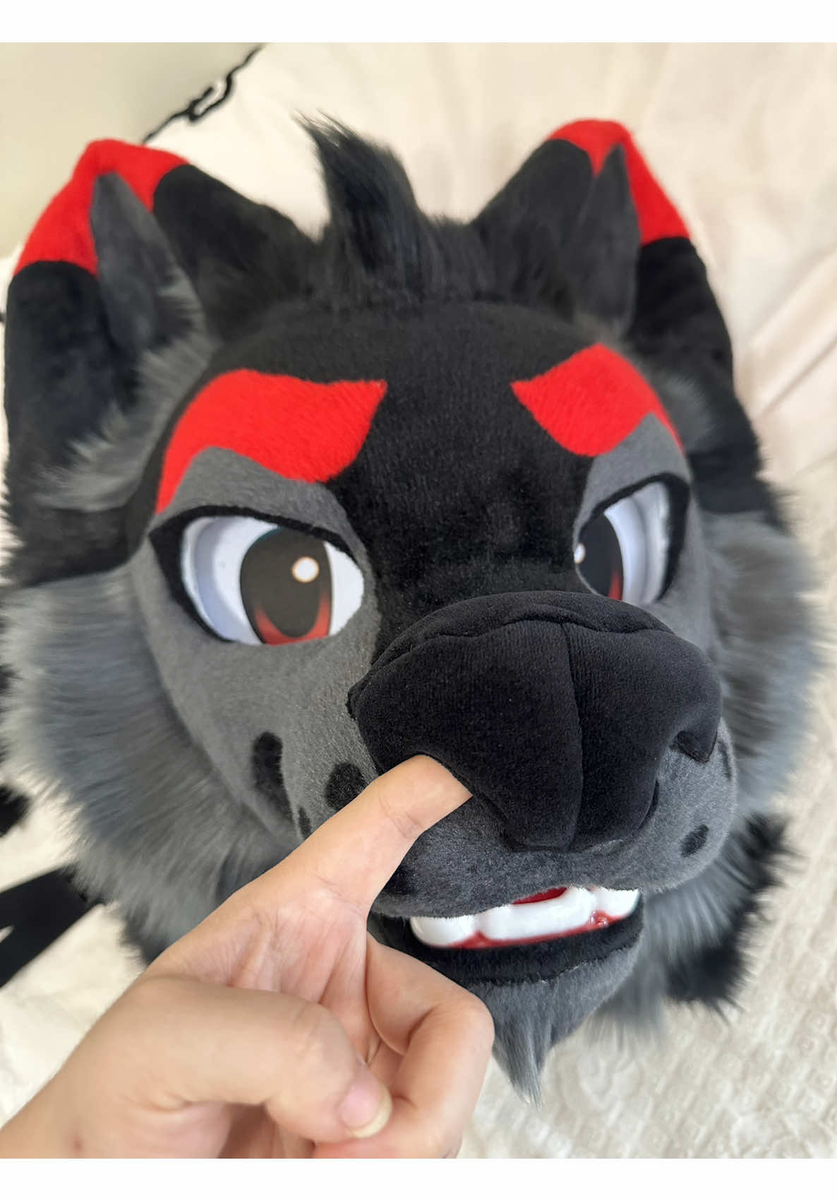 bosses！Come and have a look at the lining#fursuit #fursuitmaker #fursuithead #fursuitcustomization #furry 