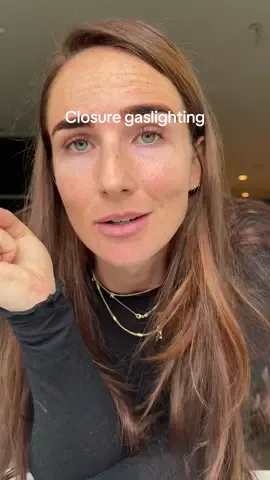 Zussies skip dat closure gesprek!