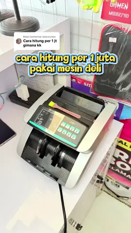 Membalas @lalacounter gampang bgttt 😍👍 #mesinpenghitunguang #moneycounter #deliindonesia 