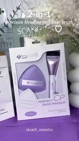 Looking for a perfect makeup base? Shawill 2-in-1 blending puff + base brush gives seamless coverage with soft, skin-friendly materials. Ideal for everyday use and professional results. #shawillOfficial #ShawillCosmetics #MakeupBrush #BeautyTools #FoundationSponge #MakeupHacks #AirbrushedFinish 