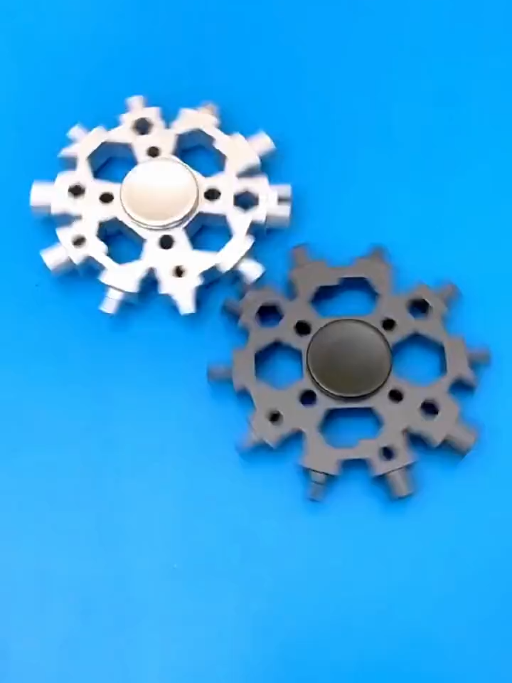 23-in-1 Fidget Spinner Multi-Tool - Snowflake Wrench para sa Bike at Lahat ng Pag-aayos!