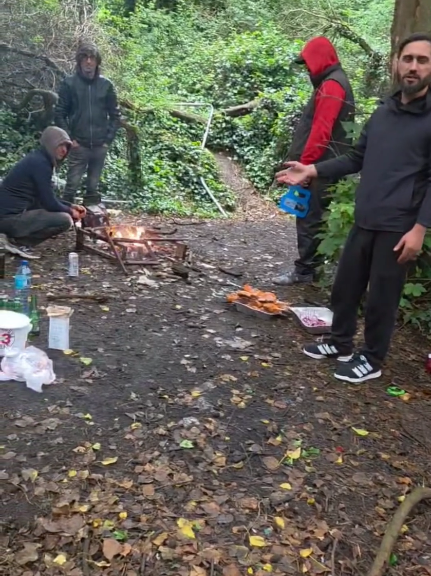 BBQ in the woods with migrants #foryoupage #latest #fyppp #fyp 
