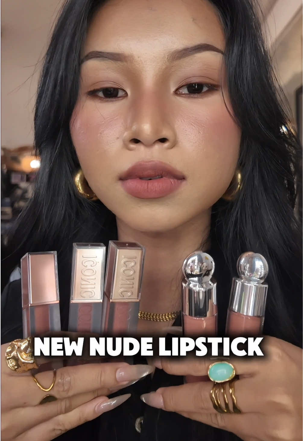 ក្រែងពណ៌សាច់🟤🤎#fyp #cambodia #trending #nudelipstick 