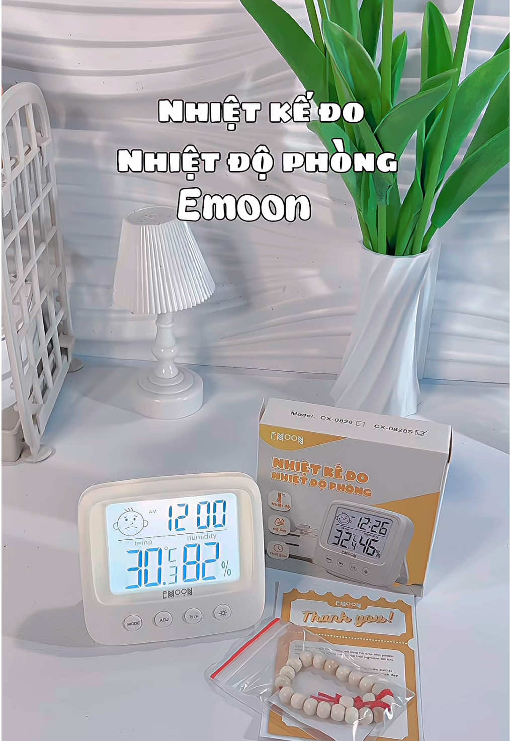 Nhiệt kế này các mom nên để gần chỗ con ngủ, sẽ dễ quan sát để điều chỉnh nhiệt độ, độ ẩm cho phù hợp nha #emoon #nhietkeamemoon #nhietdophongtresosinh 