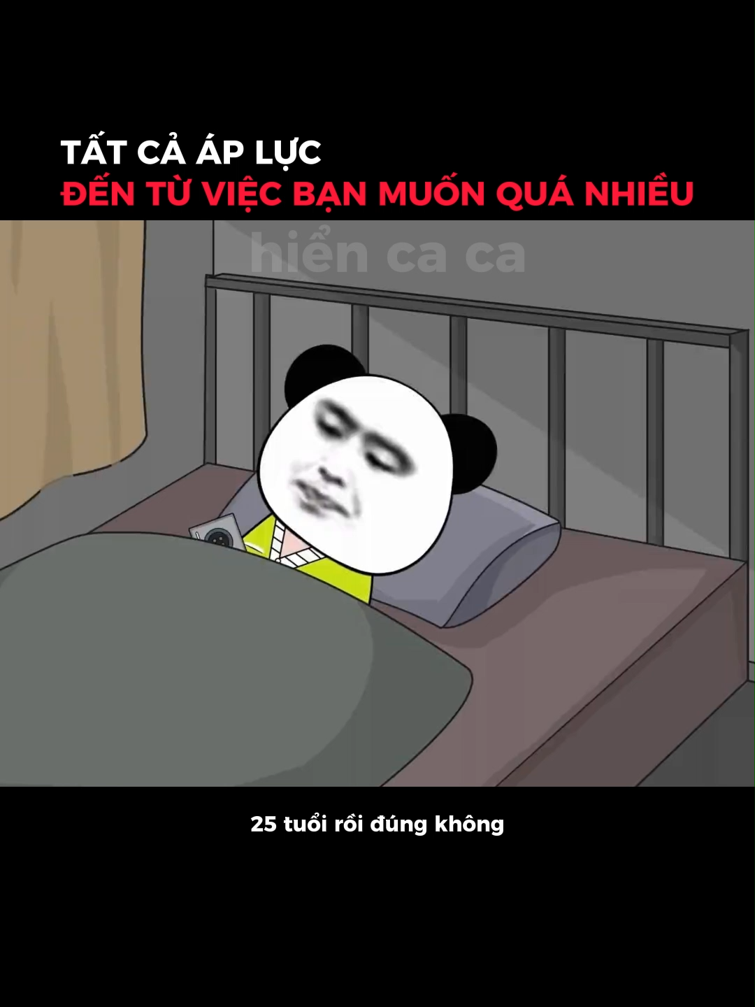 tất cả áp lực đến từ việc bạn muốn quá nhiều #hiencaca