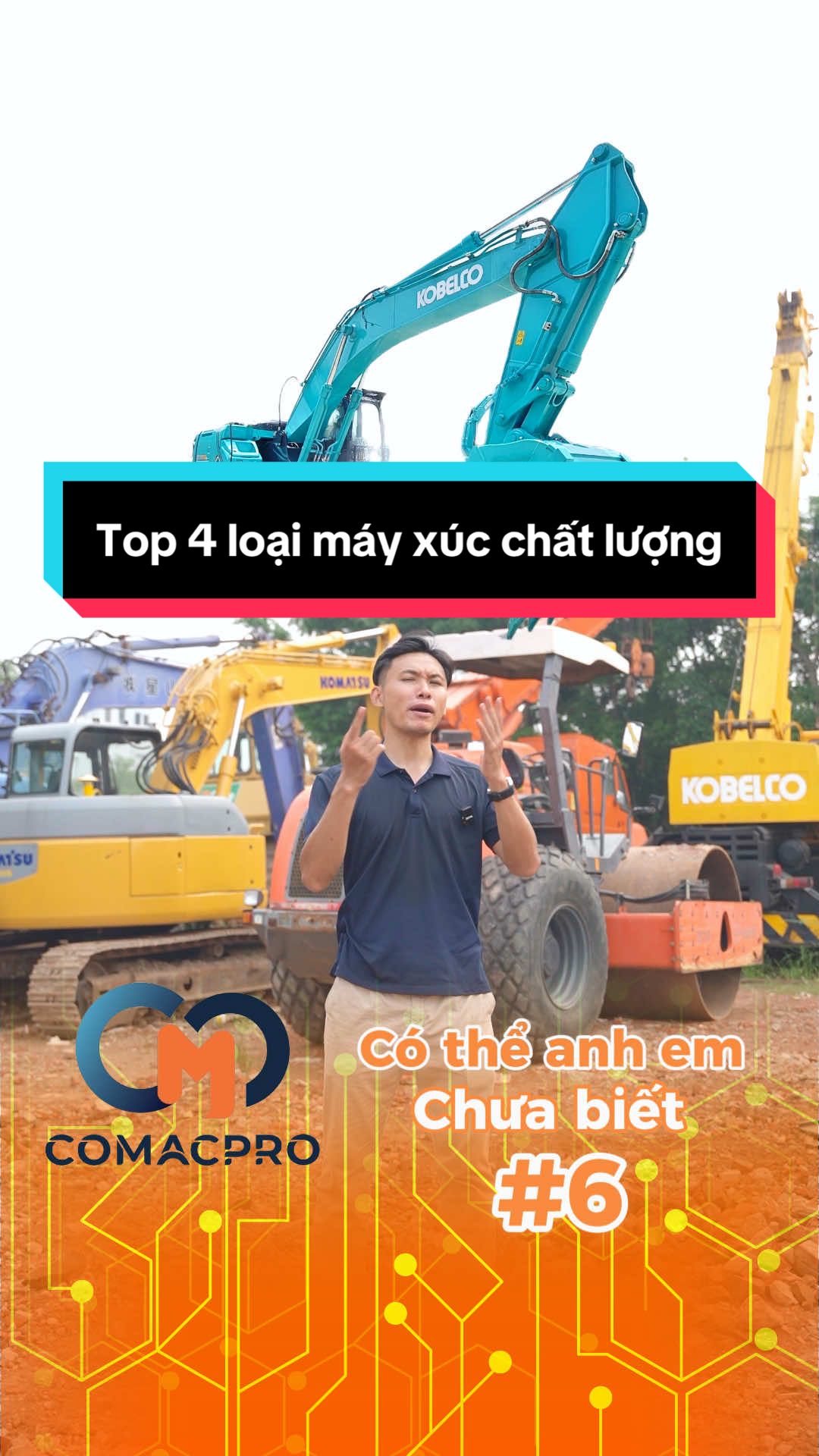 Top 4 loại máy xúc chất lượng anh em công trình tin dùng 😁 #fypシ゚ #maycongtrinh #mayxuc #baimaycomacpro 