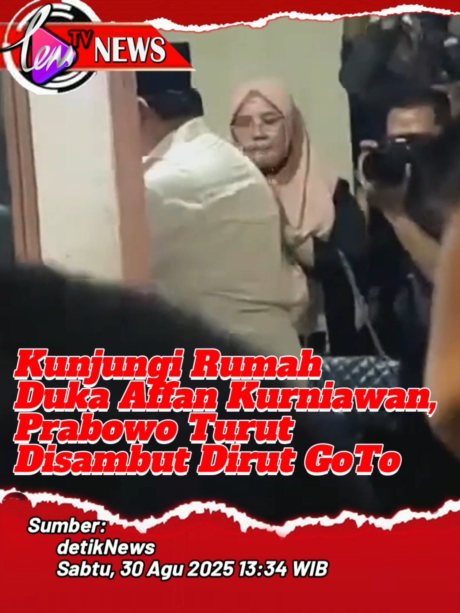 🔴Kunjungi Rumah Duka Affan Kurniawan, Prabowo Turut Disambut Dirut GoTo ❗