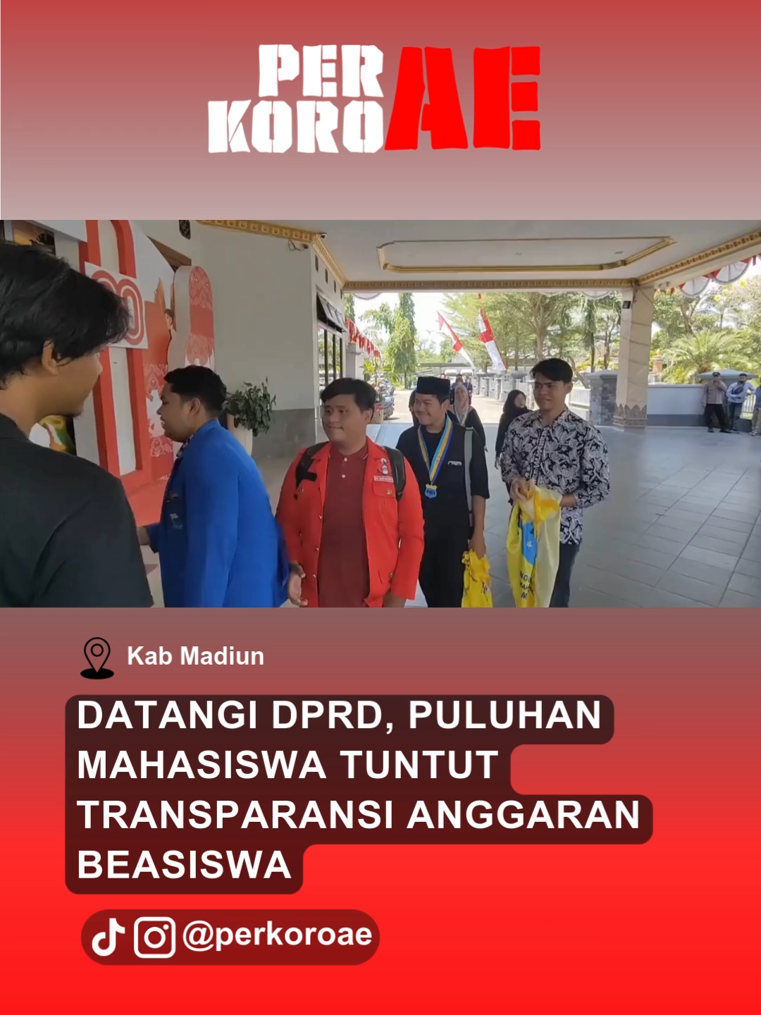 Puluhan Mahasiswa Dari Pmii Dan Gmni Menggelar Aksi Di Kantor Dprd Kabupaten Madiun Mereka Menuntut Transparansi Anggaran Beasiswa Tahun 2024–2025 Yang Dinilai Tidak Sebanding Dengan Kebutuhan Mahasiswa #beritaviral #madiun24jam #beritamadiun
