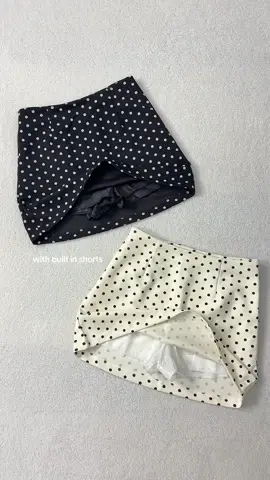 Affordable polka dot skorts outfit 🖤✨ #polkadot #polka #skort #foryou #fyp 