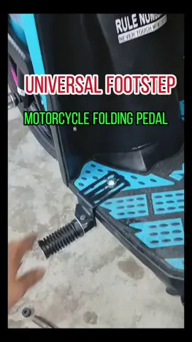 baka lagi din puno yan harapan ng motor mo at wala kna matapakan ito na solution jn mga boss universal footstep motorcycle folding pedal. #footstep #foldingpedal #motorcyclefootstep 