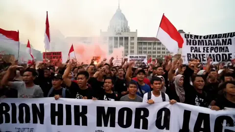 Ribuan massa berkumpul di depan gedung DPR RI. Dengan semangat persatuan, mereka menyuarakan keadilan, aspirasi, dan perubahan demi masa depan bangsa. Inilah potret nyata suara rakyat Indonesia dalam sebuah demonstrasi yang penuh semangat dan harapan. #DemoDPR #SuaraRakyat #IndonesiaBerdemokrasi #AksiDamai #Reformasi #PerubahanUntukBangsa #DemokrasiIndonesia