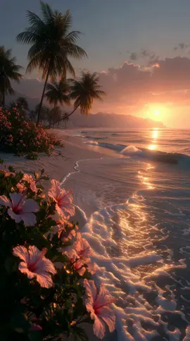 Sunrise Bloom #Background #LiveWallpaper #Aesthetic #Nostalgia #beach 