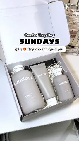 một món quà 🎁 vừa tinh tế lại vừa hữu ích dành cho anh người iu 👦🏻❤️ #sundays #combosuatamgoinam #quatangnguoiyeu #quatangbantrai #combotrapboy  