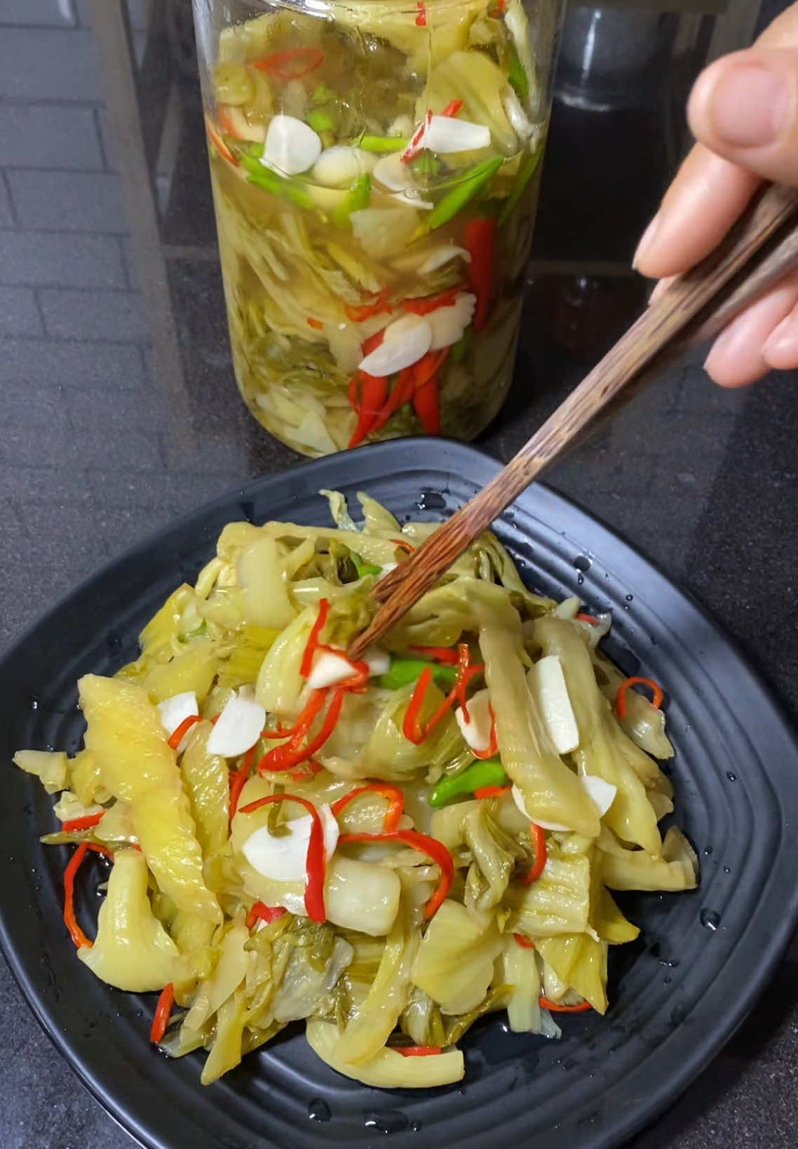 Cách làm dưa cải chua ngọt rất nhanh ăn#nauancungtiktok 