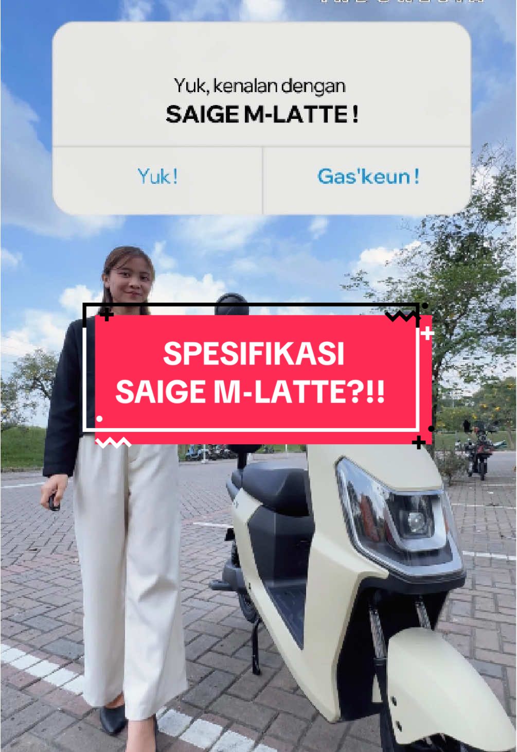Yuk kenalan sama Saige M-Latte🙌🏻😉#fyp #karawang #sepedalistrik #viral #viraltiktok 