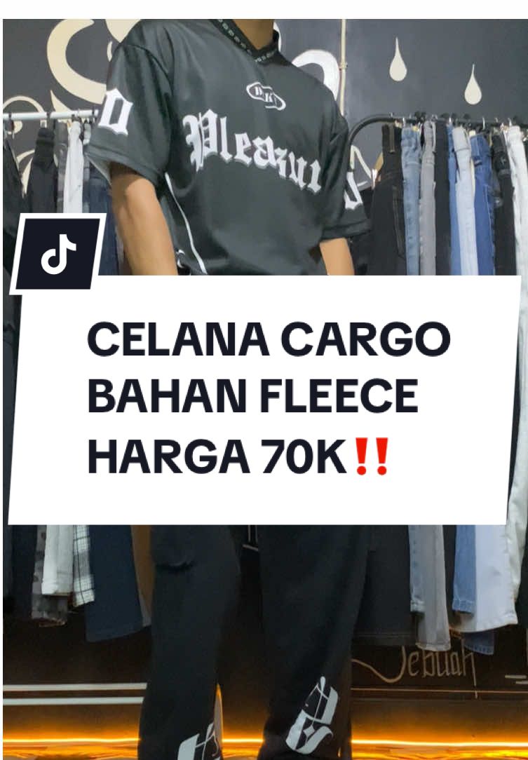 Celana cargo motif keren✨ #celanacargo #cargofleece #cargopants #longpants #celanapanjang 