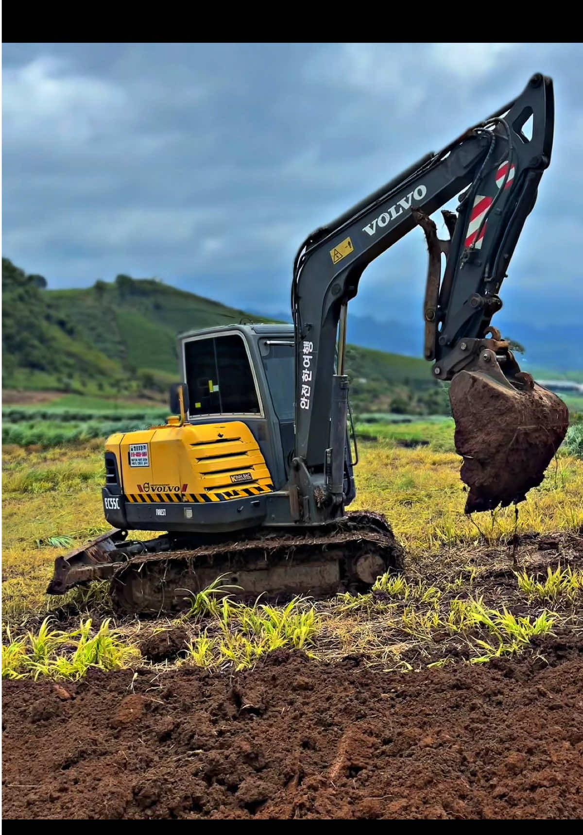 Túc tắc ngày tháng...đói meo hết mồm  #mayxuc #volvoec55c 