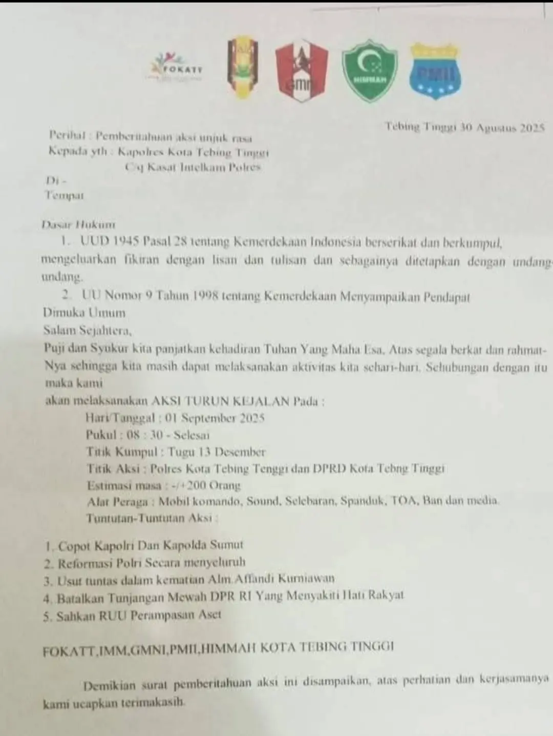 ttp jaga kedamaian....  buat warg tebing tinggi..  dan jangan terprovokasi