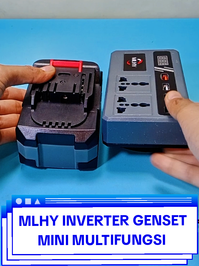Inverter Genset Mini Multifungsi Dan Serbaguna Cocok Untuk Menyalakan Lampu Mesin bor Kipas Angin Tv Dan Men Charger Hp Pokonya Multifungsi Banget Dehh #mlhy #inverter #gensetmini #genset #inverterbaterai 